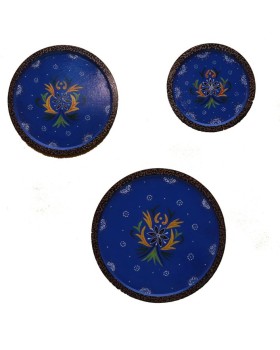Wooden Wall Decor Plates - Set of 3 Wooden Wall Decor Plates - Set of 3